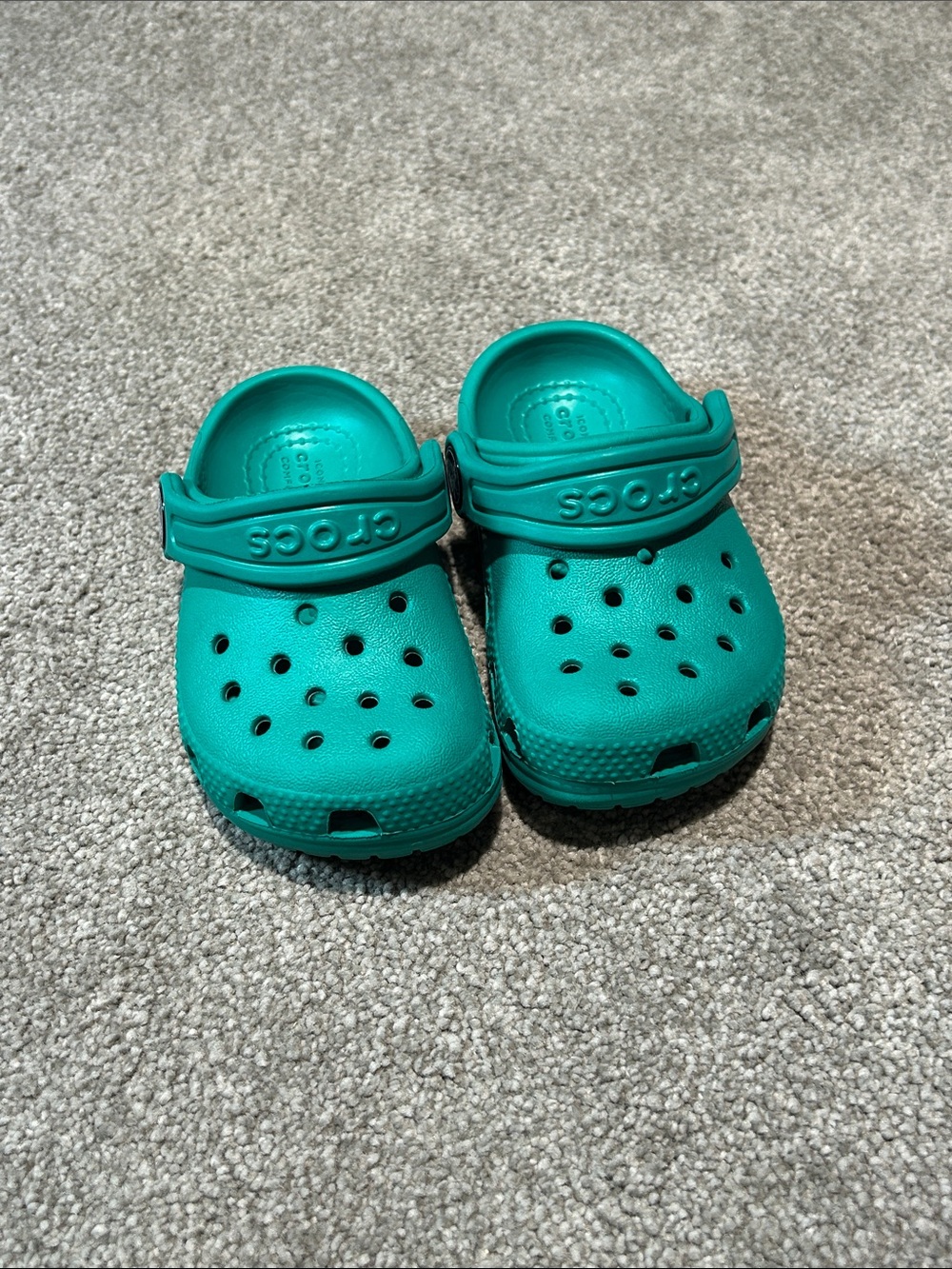 CROCS Kids' Teal Green Classic Clog - Slip-On Sandal